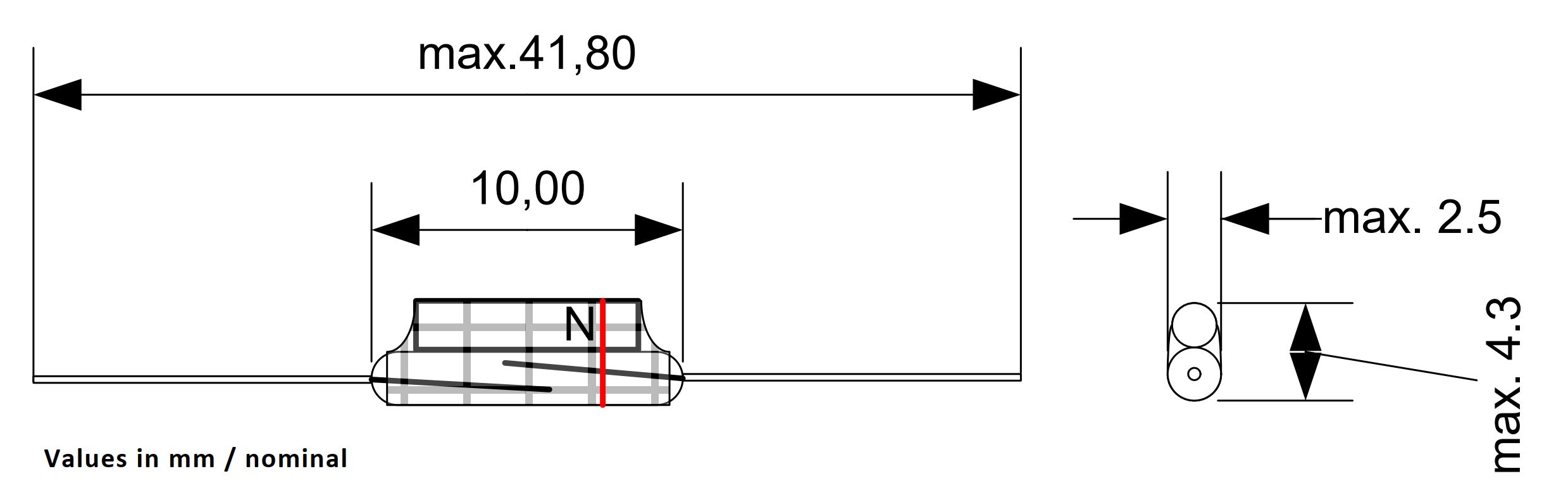 Reedschalter Bistabil Form-A MRS-0110AE